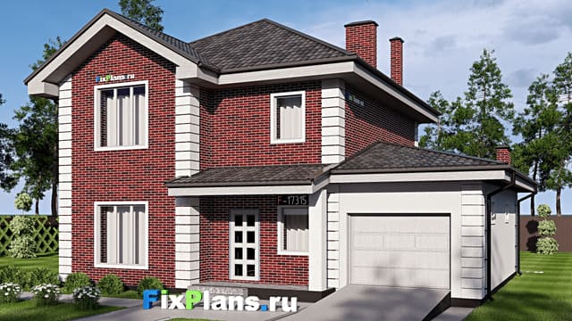 Двухэтажный дом F-17315