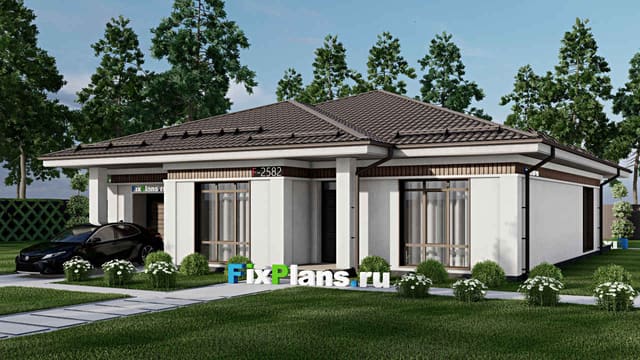 Одноэтажный дом F - 2582